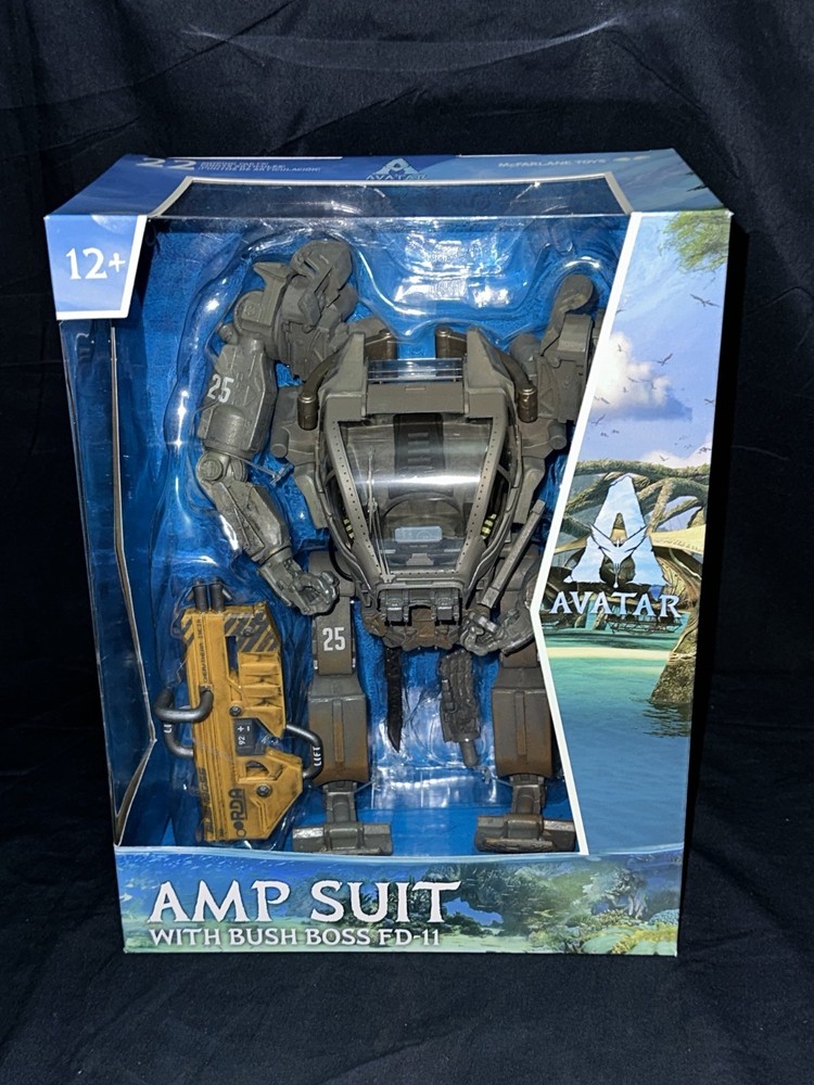McFarlane Avatar The Way of Water Megafig Amp Suit with Bush Boss FD-11 Figure