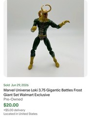 Savage Frost Giant 12″ & Loki Marvel Universe 4” Walmart Exclusive Hasbro RARE!
