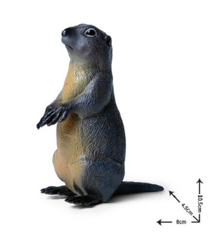 10.5cm Mini Standing Marmot PVC Toy Squirrel Wild Animal Figure Doll Kids Gift