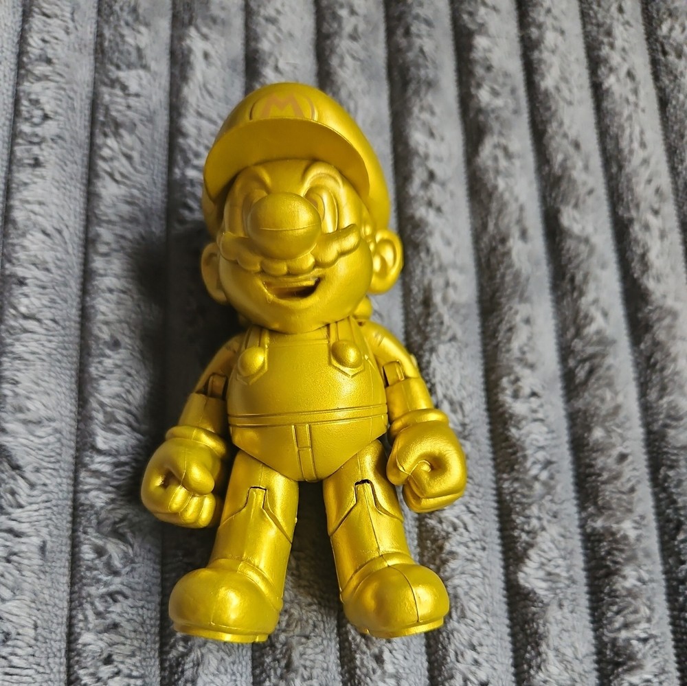 Gold Mario 4″ Figure World Of Nintendo Jakks 2015 Super NES Super Mario Bros