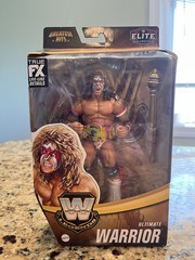 WWE Elite Legends Greatest Hits The Ultimate Warrior Figure W/ Purple WWF Title