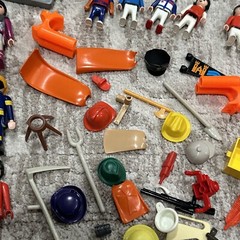 Unsearched Vintage Playmobil Figures And Accessories Lot Geobra 1974-1992 Parts