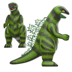 Toho ReAction Wave 1 Godzilla (Marusan Tin) 3.75” Retro Style Action Figure