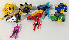 Incomplete Lot Miniforce Super Dino Power TRANS HEAD Armorbot T-Rex Dinosaur Toy