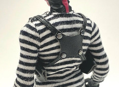 SU-G2-S-BK: 1/12 scale Shoulder Gun Holster for 6″ Slim Body – Black