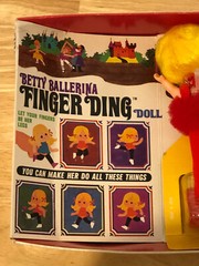 VINTAGE REMCO 1969 BETTY BALLERINA FINGER DING DOLL ACTION FIGURE ORIGINAL BOX
