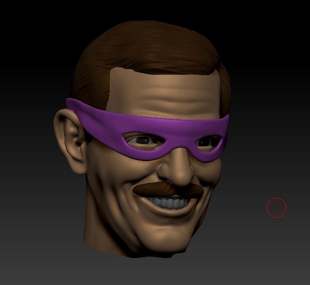 Creepy Kooky Puzzle Man Custom Action Figure Head 1:9 or 1:6 Mego