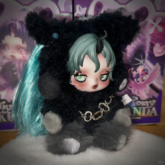 2pcs Secret Skullpanda My Little Pony Series Blind Box Figure Toy Plush Pendant