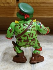 1991 TMNT Raphael Green Beret Military Teenage Mutant Ninja Turtles Complete!