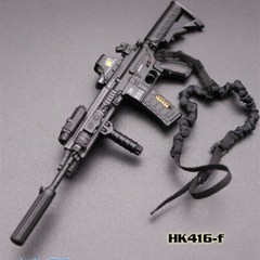1:6 Scale HK416 M4 Plastic Assault Rifle Weapon Gun Fit 12” Soldier Figure
