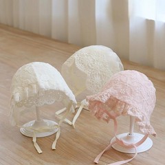 Lace Embroidery Baby Girl Bonnet Hat Summer Breathable Mesh Kids Cap