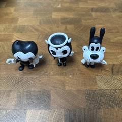 Bendy and the Ink Machine Collectible Figure Lot Of 3 Meatly Games Mini Figures
