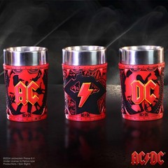 Nemesis Now Shot Glass Collection Set of 3, Hand-Painted Rock Band Merchandise,