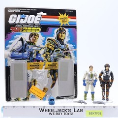 Maverick & Blocker Battle Force 2000 COMPLETE W/ 34 Cardback G.I. Joe Vintage