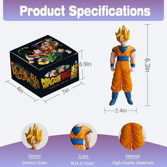 Anime Super Hero Action Figures Set, Collectible Warrior Figurines, 7.8Inch Ener