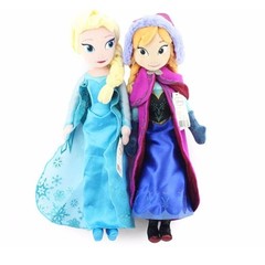 40cm Frozen Princess Anna Elsa Plush Doll Snow Queen Princess Anna & Elsa Soft