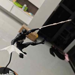 MESS TOYS Black Venom Symbiote Spider-Man Black Spider Action Figure Boxed