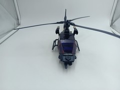 Blue Thunder Helicopter And Rolling Jeep Vehicles Glasslite Brazil Vintage 80 ´s