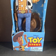 PULL-STRING TALKING WOODY VINTAGE ACTION FIGURE THINKWAY DISNEY NEW PIXAR VTG