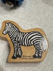 Thomas Wooden Railway Thomas Circus Tiger Elephant Zebra Red Yellow Car SeeVideo