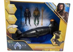DC Comics Action Figure Battle Set w/ Submarine AQUAMAN vs BLACK MANTA Brand New