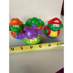 Vintage 2003 Hasbro Weebles Figures Lot of 4 Bunny Elephant Explorer Fireman