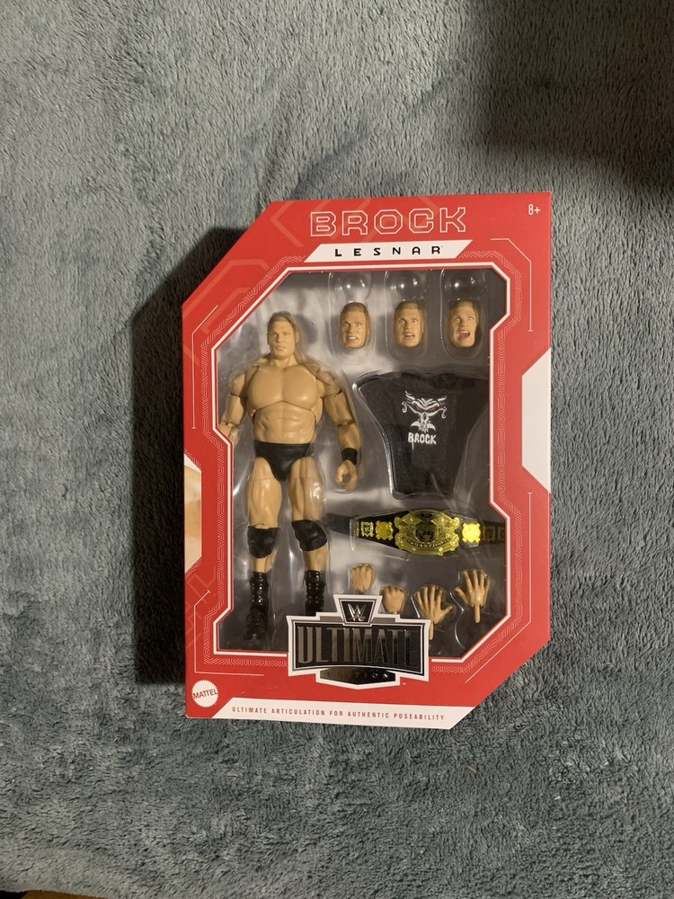 WWF WWE Mattel Ultimate Brock Lesnar Ruthless Aggression Wrestling Figure