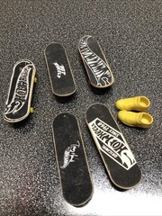 Fingerboard Tech Deck Hot Wheels Lot Of 5 Complete Boards Tony Hawk 1 Pair Shoes