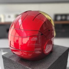 Iron Man Gold MK5 Helmet Electronic Voice Activated Open&Close Mask Autoking New