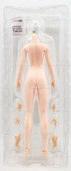 Super Flexible Female Seamless Body Small Bust Pale Figure 1:6 Scale