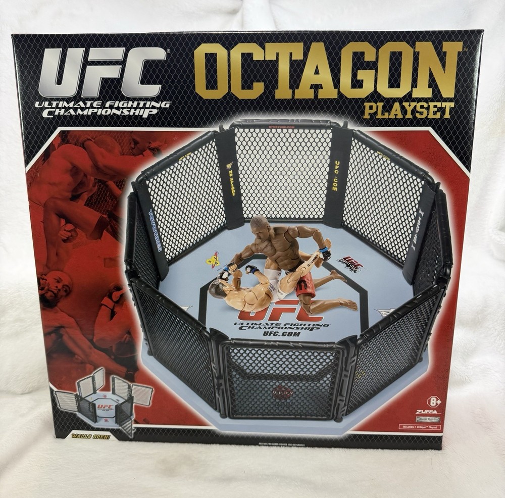 RARE UFC Ultimate Fighting Championship OCTAGON Playset Jakks Pacific Sealed