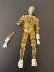 MICRONAUTS Time Traveler Yellow Action Figure 1976 Mego BROKEN ELBOW