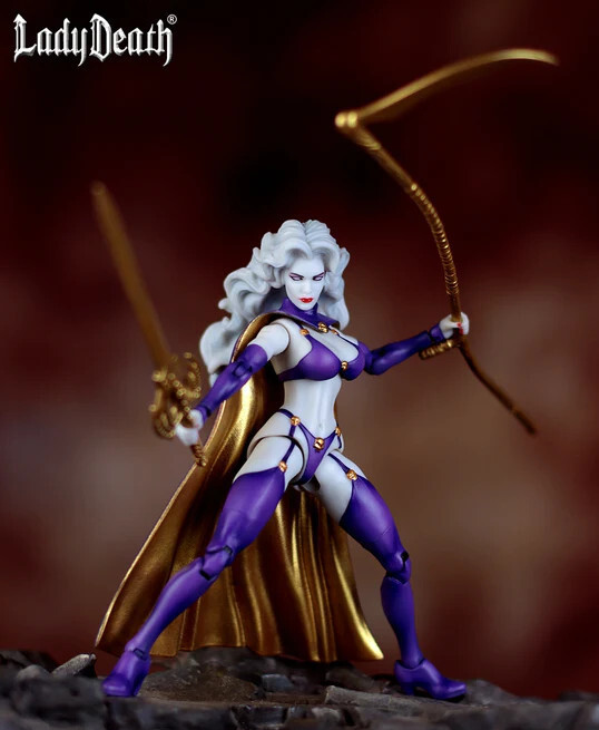 Coffin Comics LADY DEATH VIOLET Exclusive 6″ Action Figure