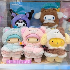 MINISO Sanrio Characters Small Cape Series Plush Pendant Blind Box Toys Gift New