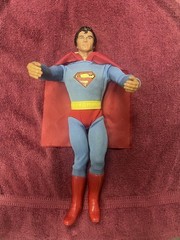 Vintage 1978 Kenner Superman 12” Action Figure Hong Kong Complete Cape Broke Leg