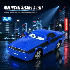 Disney Pixar Cars Movie 1:55 American Agents Rhodes Die-cast Model Toy Car Rare