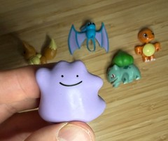 WCT Pokemon Deluxe Action Figure Toy LOT Ash Bulbasaur Cubone Ditto Eevee Battle