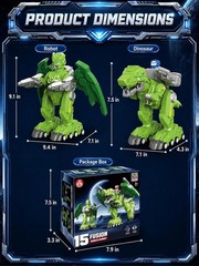 Magnetic Dinosaur Transforming Robot Toys for Boys, 4-in-1 Action Figure for …