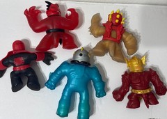Moose Heroes Of Goo Jit Zu Mixed LOT 5 pc Gooey Stretch Toy Action Figures