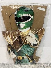 VTG 1994 Mighty Morphin Power Ranger Green Tommy Standee Cardboard Cut Off Saban