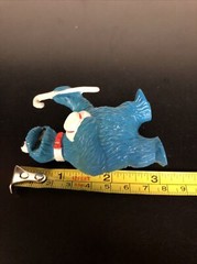 Vintage TAP DANCING COOKIE MONSTER Tara Toy PVC Muppets SESAME STREET Hat B1