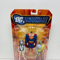 Metallo Silver Banshee Superman Red Eyes Justice League Unlimited 3 pk NIP 4″
