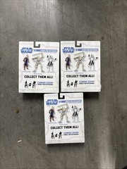 Lot of 3 Star Wars Clone Wars Keychains All New Sealed