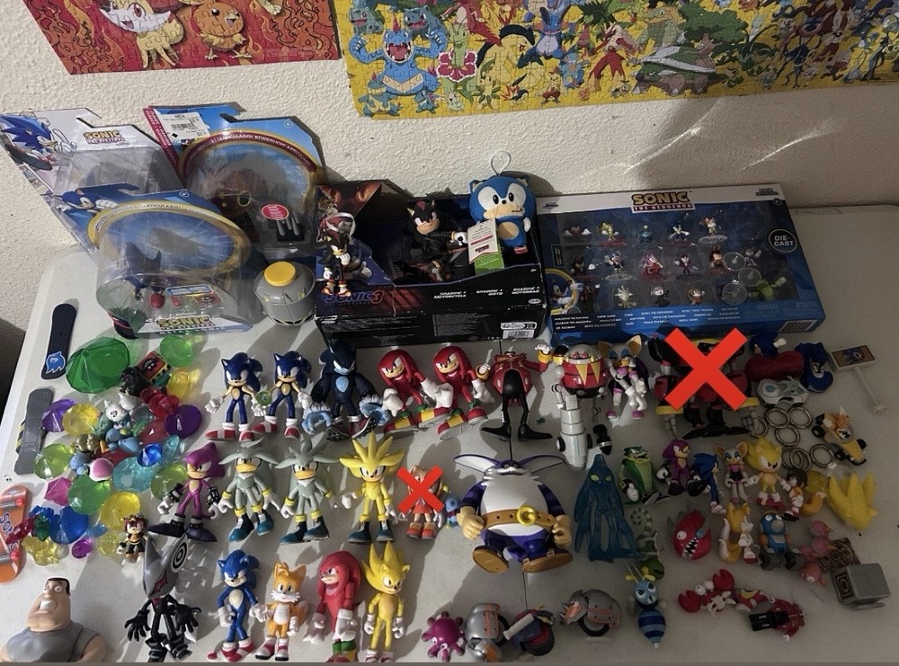 HUGE 4 INCH SONIC JAKKS PACIFIC LOT 30+ Figures and Accessories