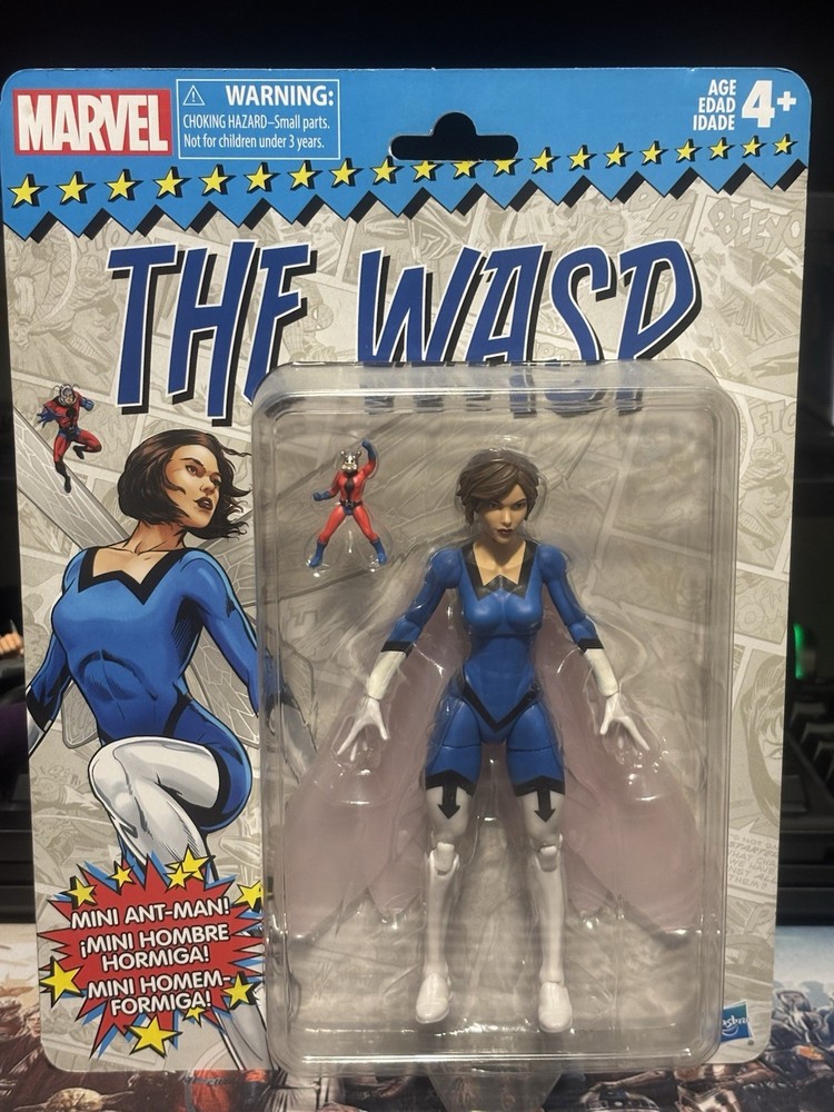 The Wasp + Mini Ant-Man New 2018 6″ Marvel Legends Retro Figure Hasbro NIB