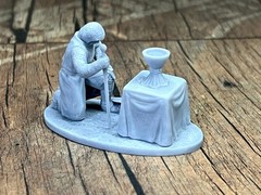 Action Figure Templar Knight with the grail Collectible Miniature 60mm