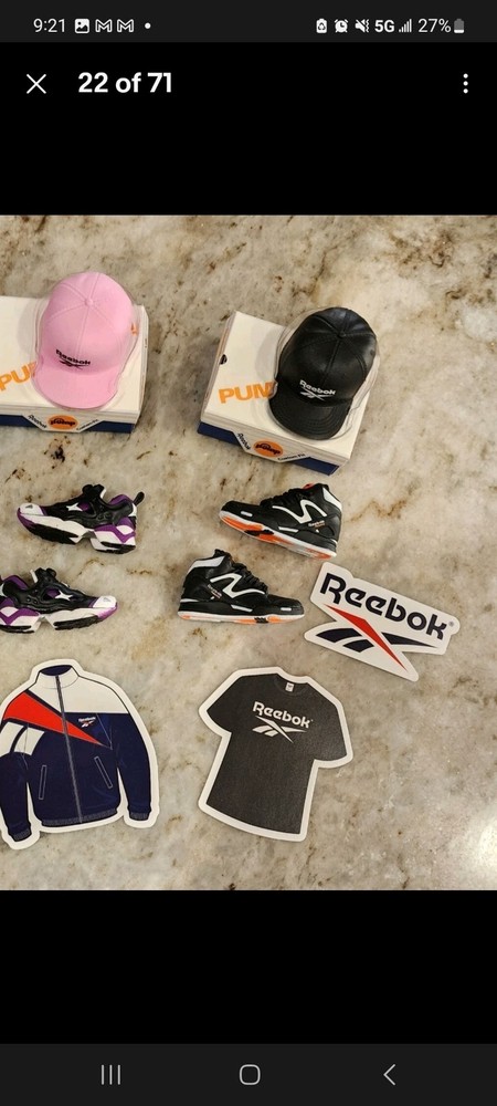 Zuru Mini Brands Ultra Rare Gold Reebok shoes hats stickers