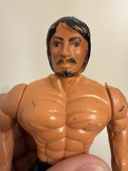 Vintage 1980s John Rambo Bootleg Action Figure M-Force KO MOTU Military Muscle