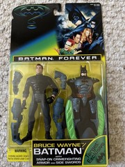 95 Batman Forever BRUCE WAYNE Target Exclusive Action Figure Snap On Armor NEW