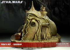 STAR WARS~YODA’S~DAGOBAH HUT~SIXTH SCALE ENVIRONMENT~LE 1500~SIDESHOW~MIBS
